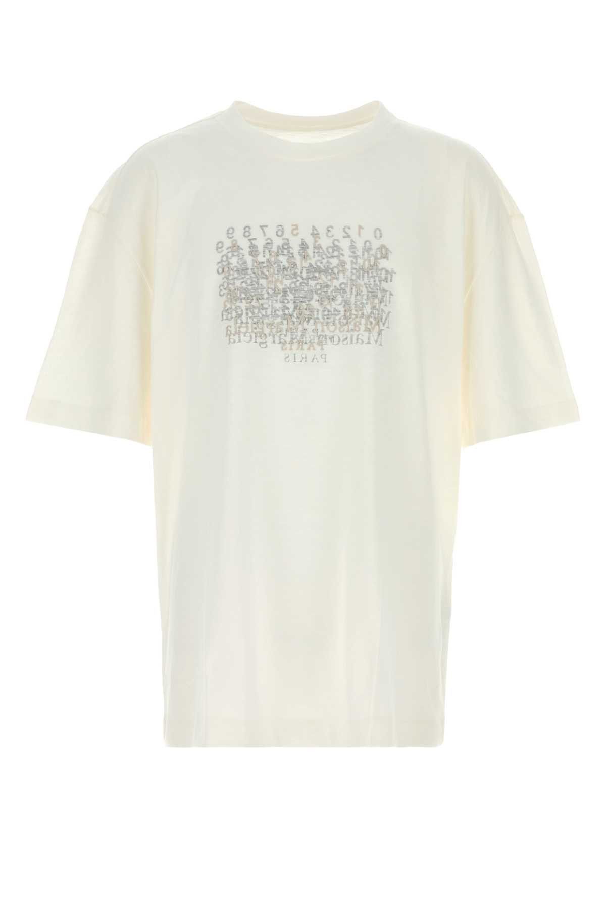 Maison Margiela White Cotton T-Shirt Size US XL / EU 56 / 4 - 1 Thumbnail