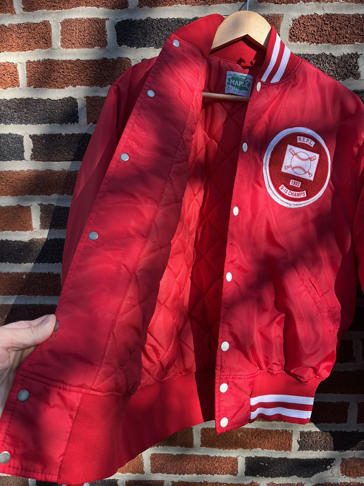 MLB Vintage 90’s Maple “Holy Terrors” Varsity Jacket Size US M / EU 48-50 / 2 - 18 Thumbnail