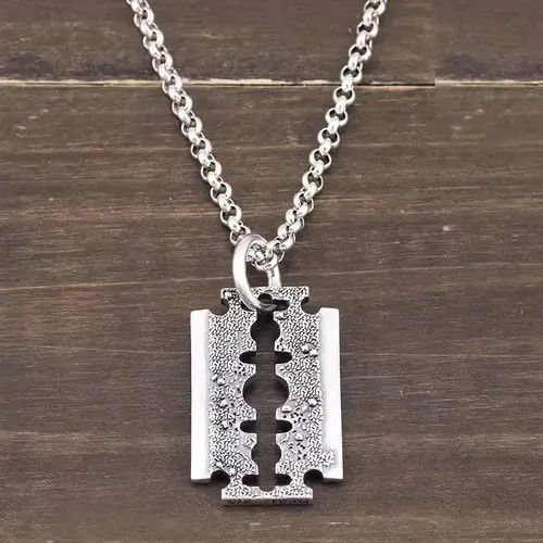 Jewelry Necklace Silver shaver hip hop Size ONE SIZE - 1 Thumbnail