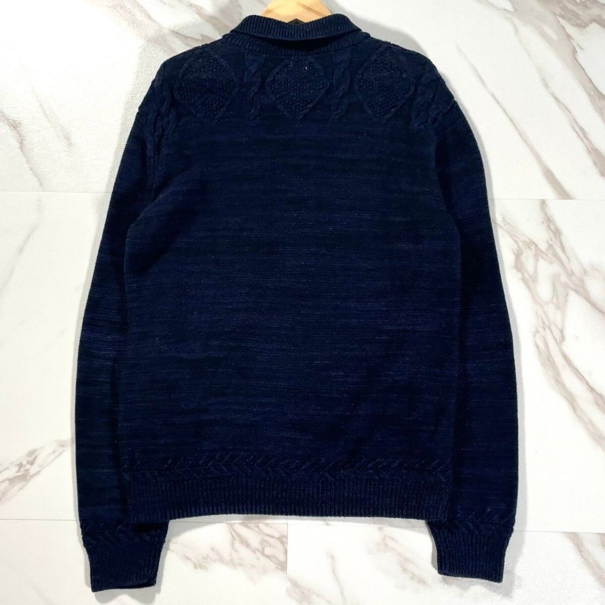 Takeo Kikuchi Ribbed Cable Knit Cardigan Sweater Size US L / EU 52-54 / 3 - 3 Thumbnail