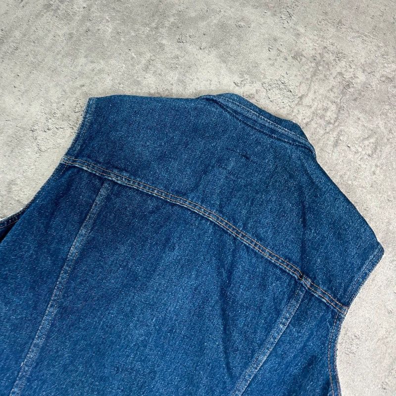 Levi's × Levi's Vintage Clothing × Vintage Levi's Vest Denim Vintage Sleeveless Jacket USA Biker Rider Size S / US 4 / IT 40 - 5 Thumbnail