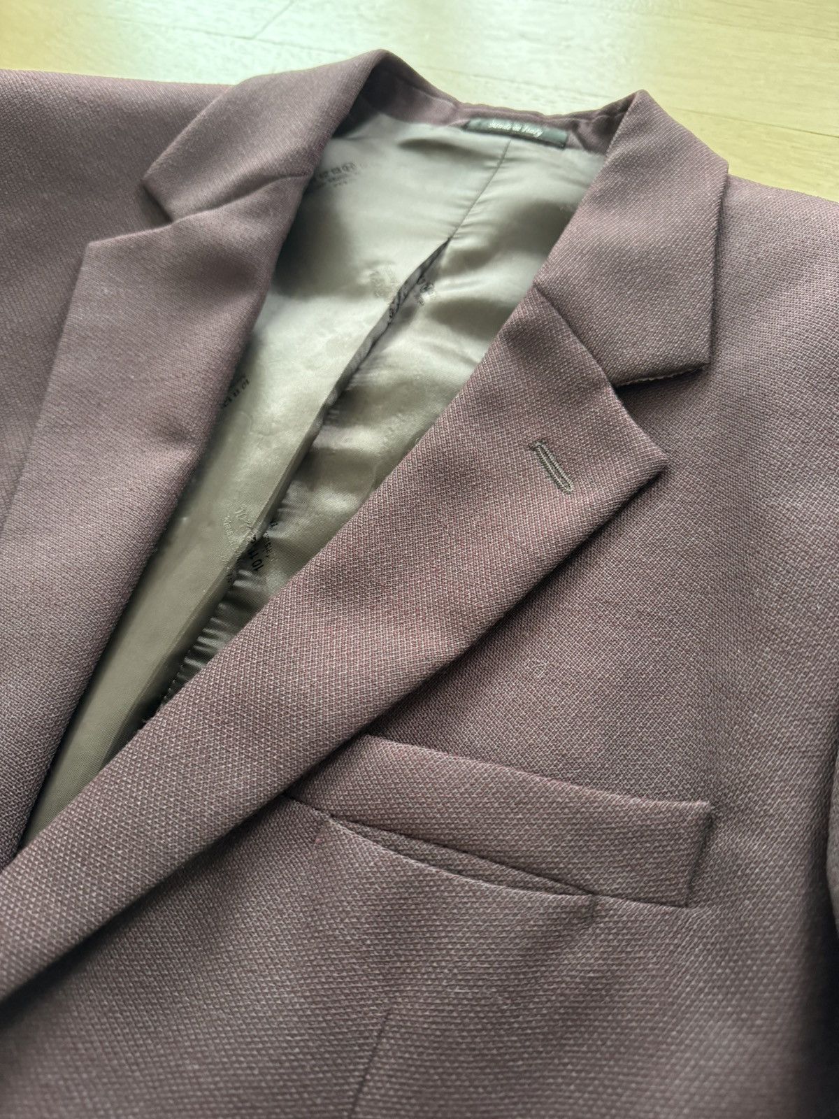Maison Margiela Burgundy Runway Margiela Blazer Size 38R - 6 Thumbnail
