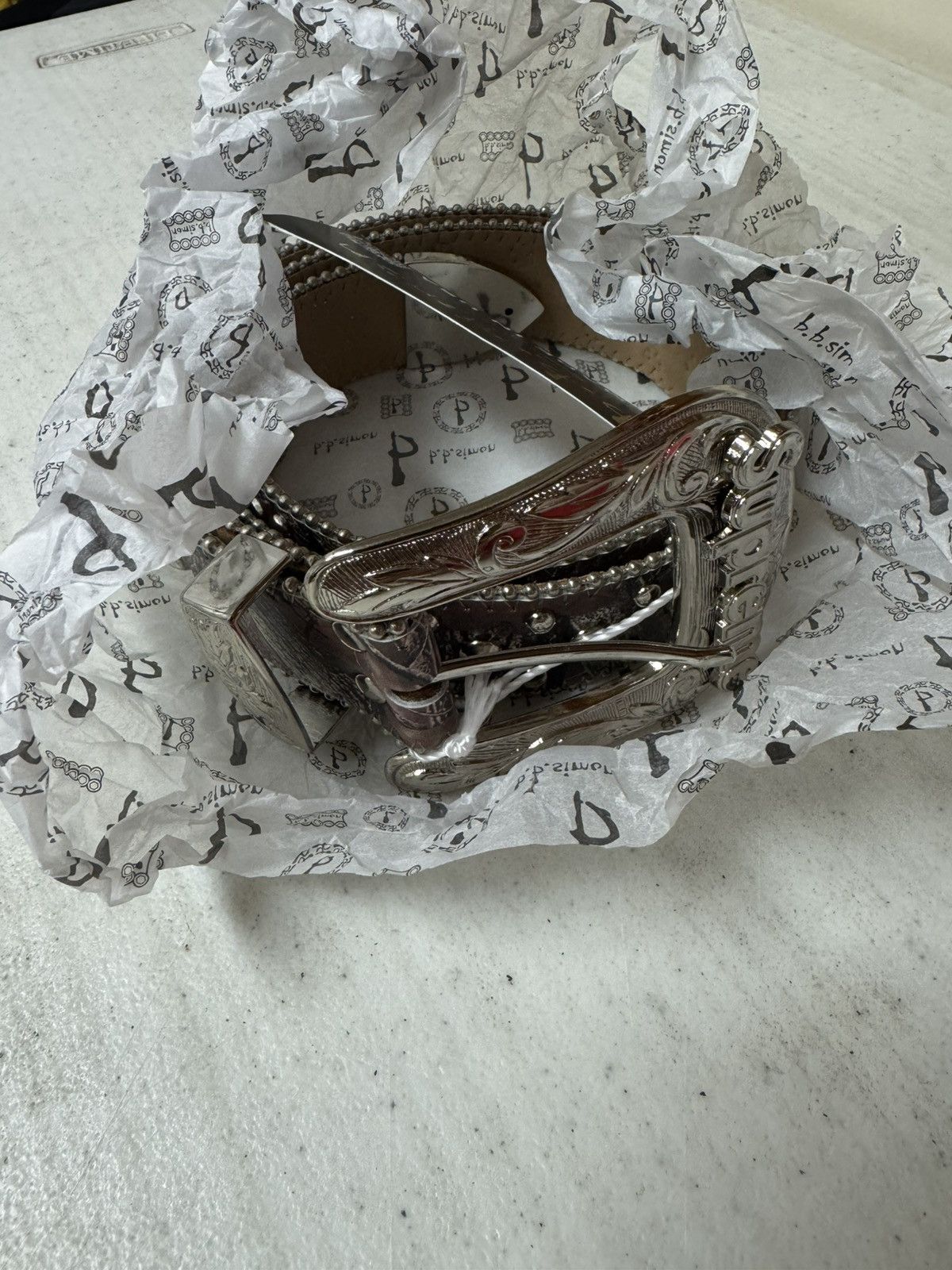 B.B. Simon × Supreme Supreme B. B. Simon Studded Ranger Belt Size ONE SIZE - 5 Thumbnail