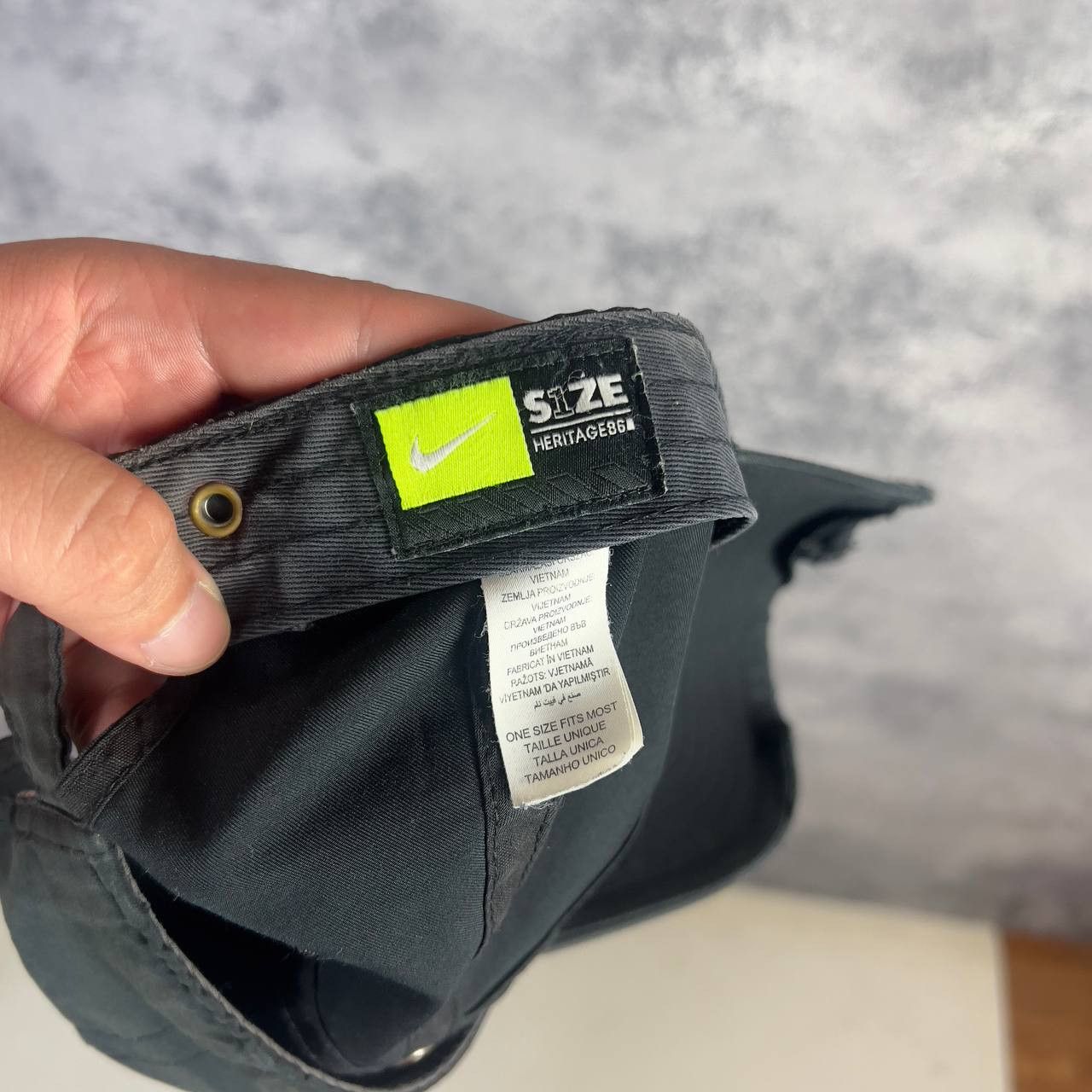 Nike Nike Distressed Cap Men's One Size Polyester Black Y2K Size ONE SIZE - 8 Thumbnail