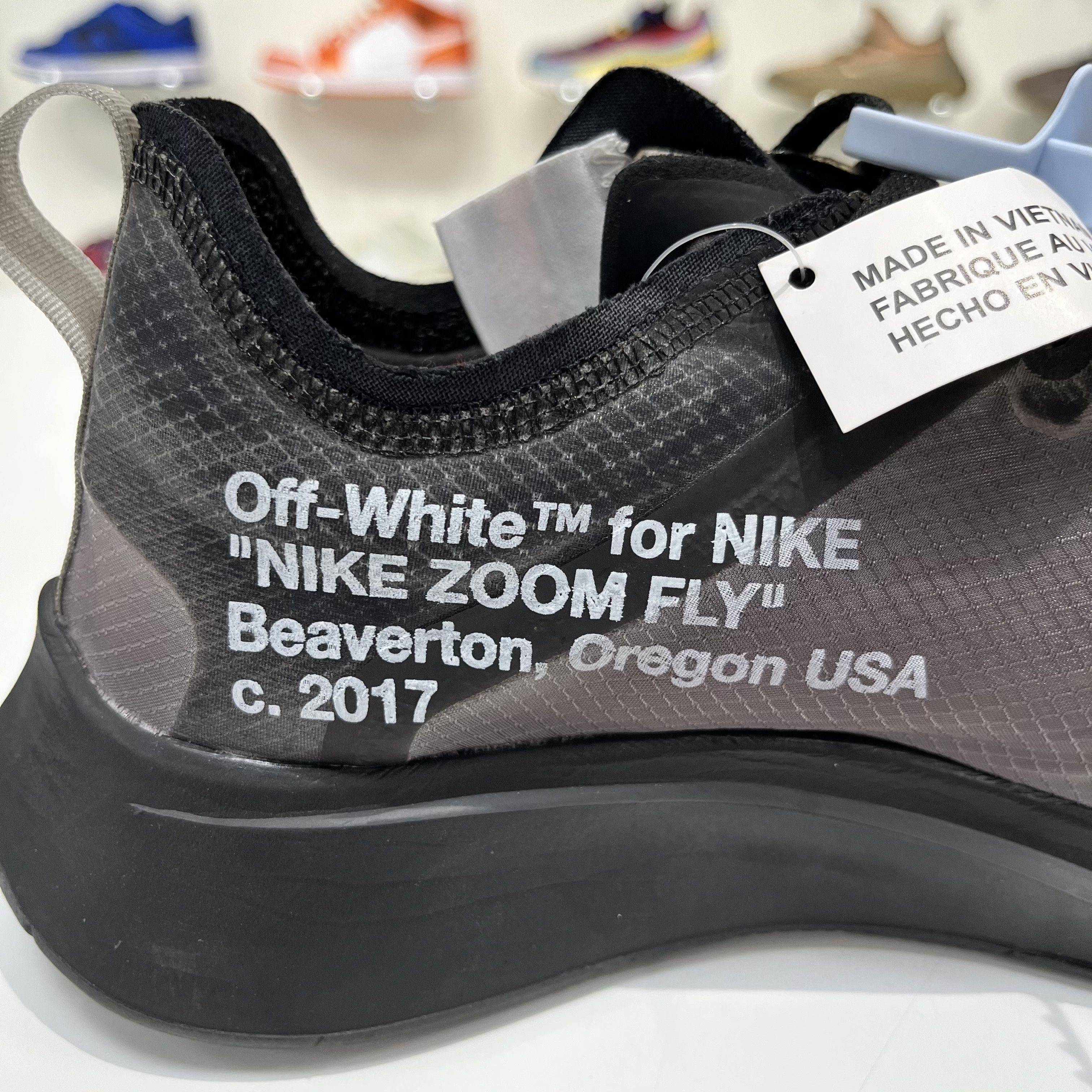 Nike × Off-White Nike Zoom Fly x Off-White Black/Silver Size US 8 / EU 41 - 16 Thumbnail