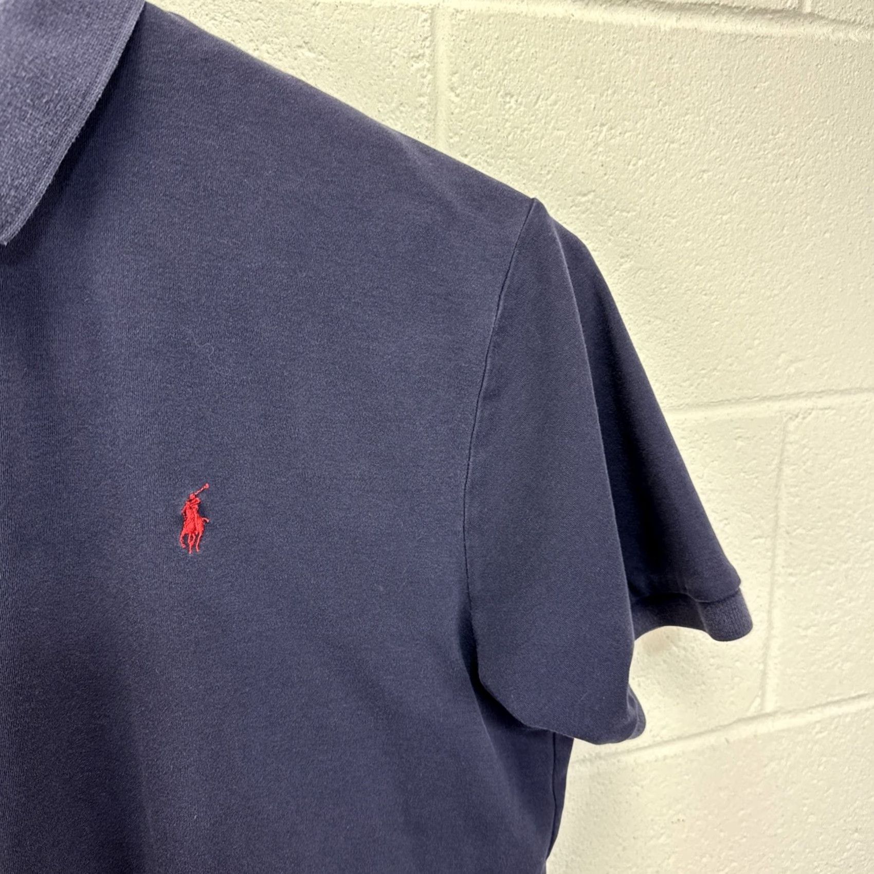 Polo Ralph Lauren VINTAGE Polo Ralph Lauren Polo Shirt Mens XL Blue Pique Pony Logo 90s Hong Kong Size US XL / EU 56 / 4 - 5 Thumbnail