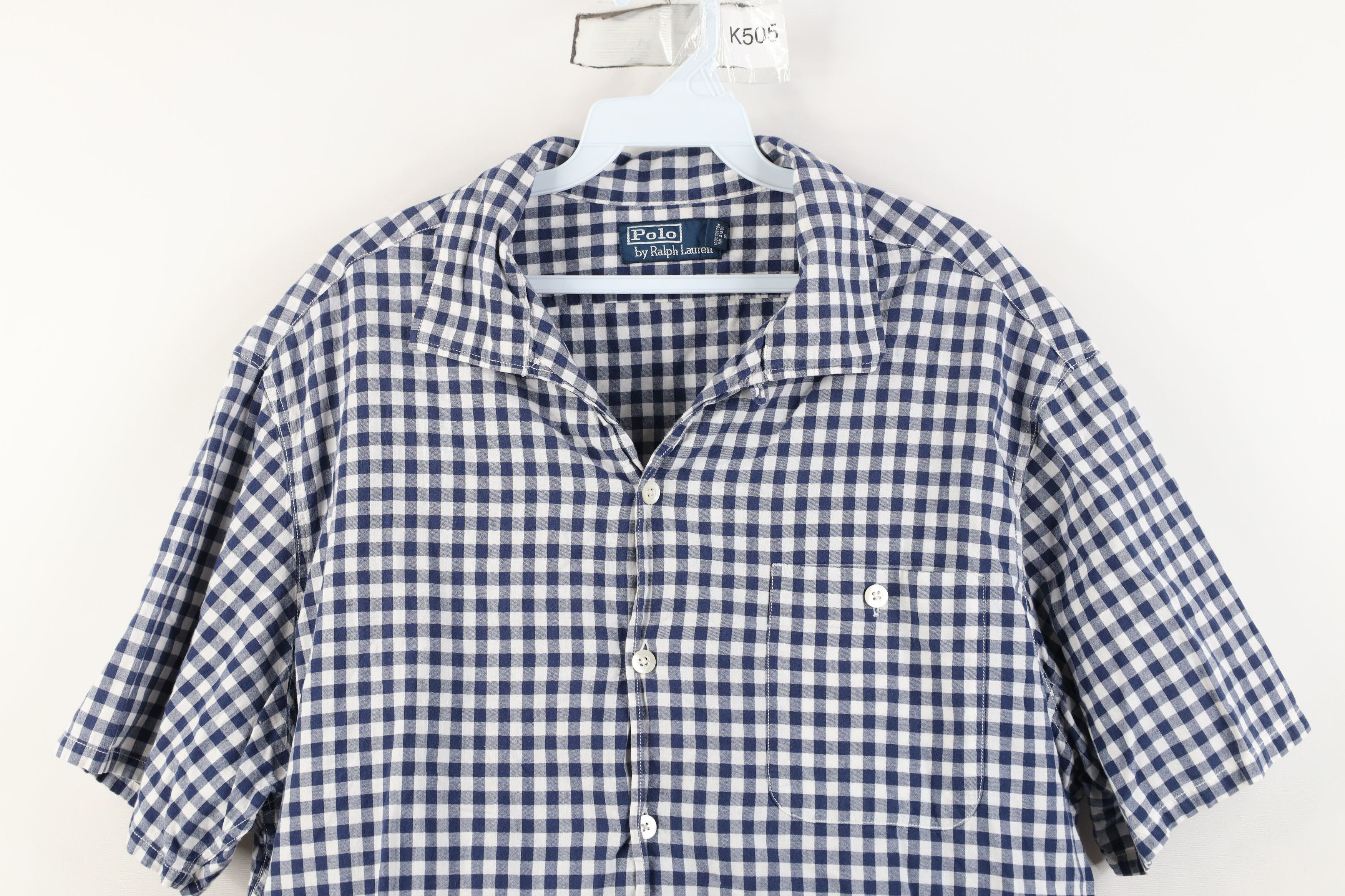 Ralph Lauren Vintage 90s Ralph Lauren Short Sleeve Button Shirt Plaid Size US XL / EU 56 / 4 - 2 Thumbnail