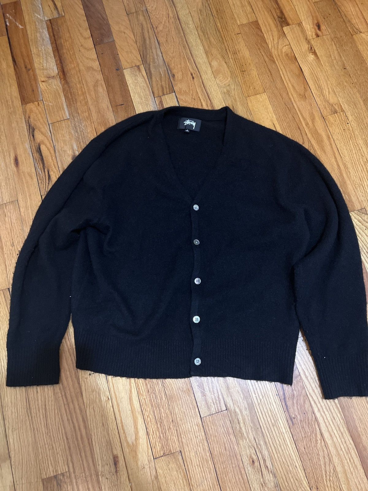Stussy Stussy Black Cardigan Size US L / EU 52-54 / 3 - 4 Thumbnail
