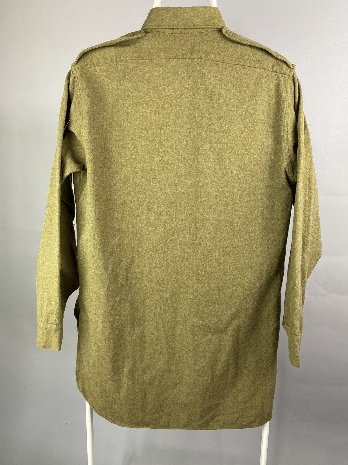 Vintage Vintage 1953 British Army Wool Field Shirt - Size 1 Size US M / EU 48-50 / 2 - 6 Thumbnail