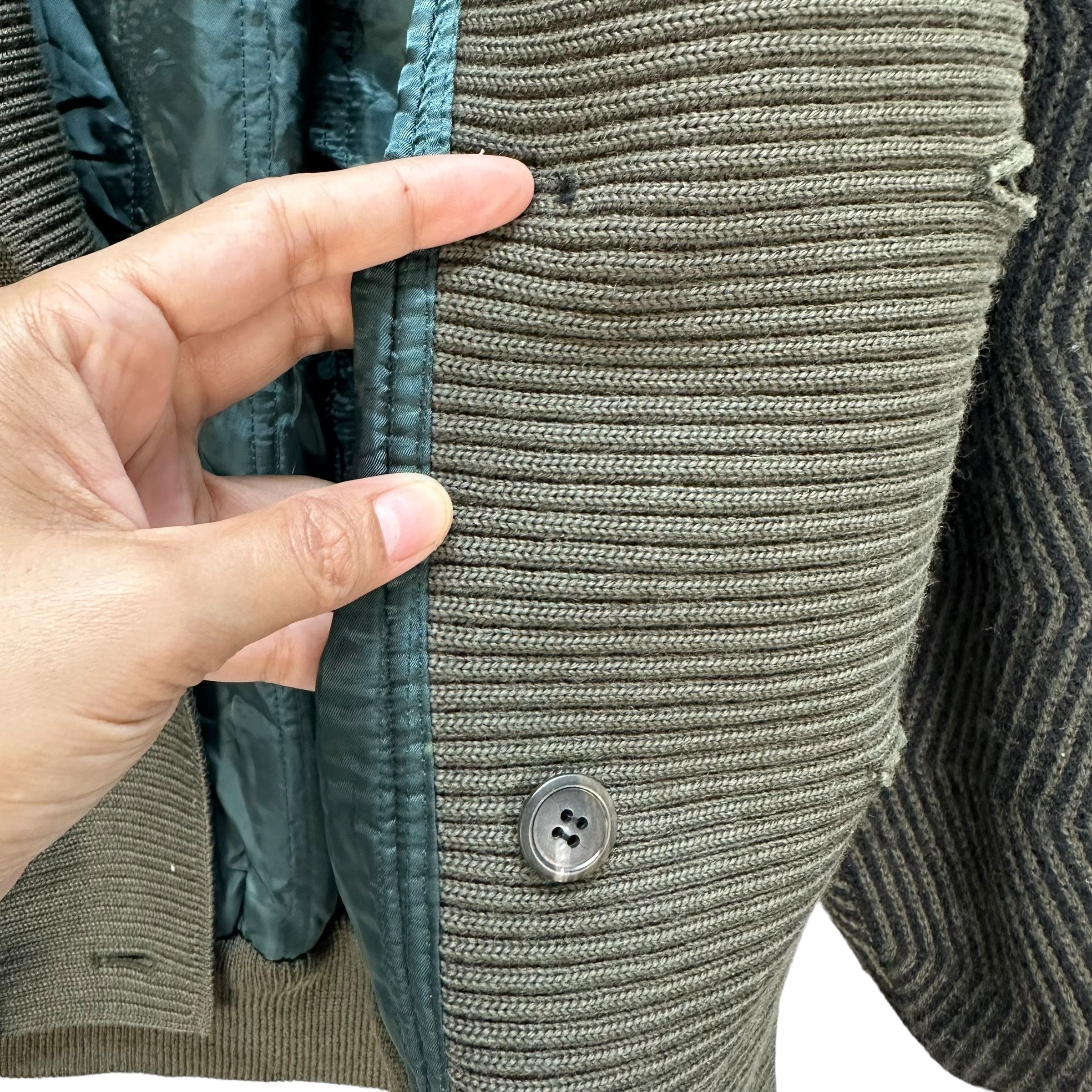 Playboy Playboy Knitted Sheepskin Double Breasted Jacket #A28-0650 Size US S / EU 44-46 / 1 - 8 Thumbnail