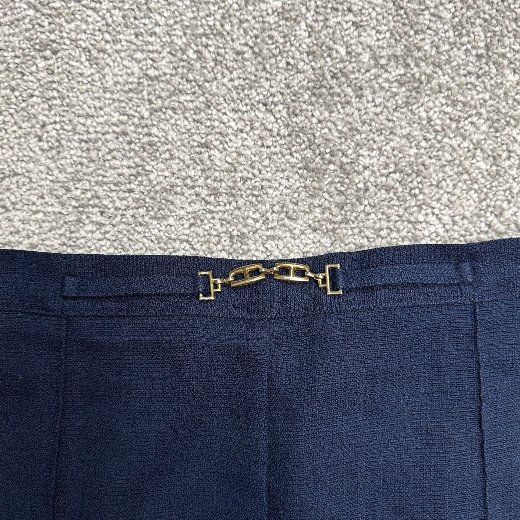 Vintage Alfred Dunner Dress Pants Women 14 Blue Pull On Straight 33x27 Vintage Regular Dress Pants, Blue, Solid, Preppy, Designer, 14 Size 36" / US 14 / IT 50 - 3 Thumbnail