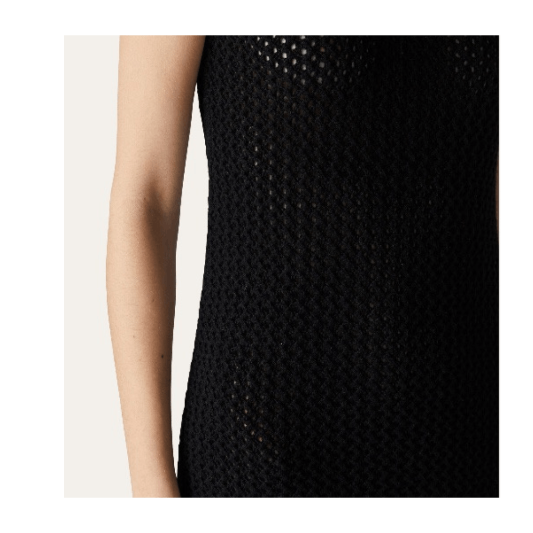 Loro Piana o1srvl11e1224 Engadin Dress in Black Size L / US 10 / IT 46 - 3 Thumbnail