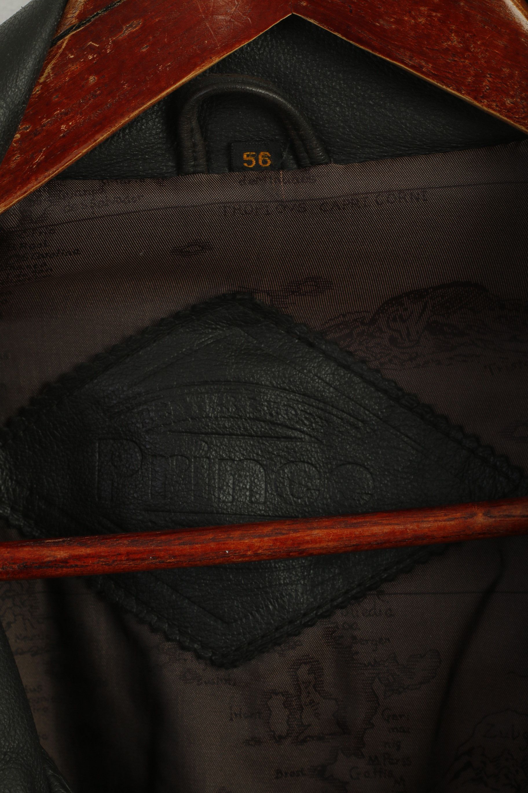 Prince Prince Men 56 XL Leather Jacket Vintage Brown Long 3227 Size US XL / EU 56 / 4 - 5 Thumbnail