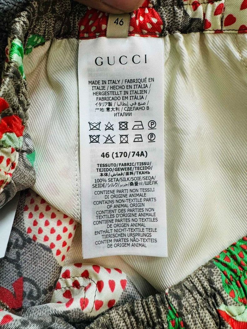 Gucci GucciBrown heart apple pattern silk casual shorts 2503-Next Size US 30 / EU 46 - 6 Thumbnail