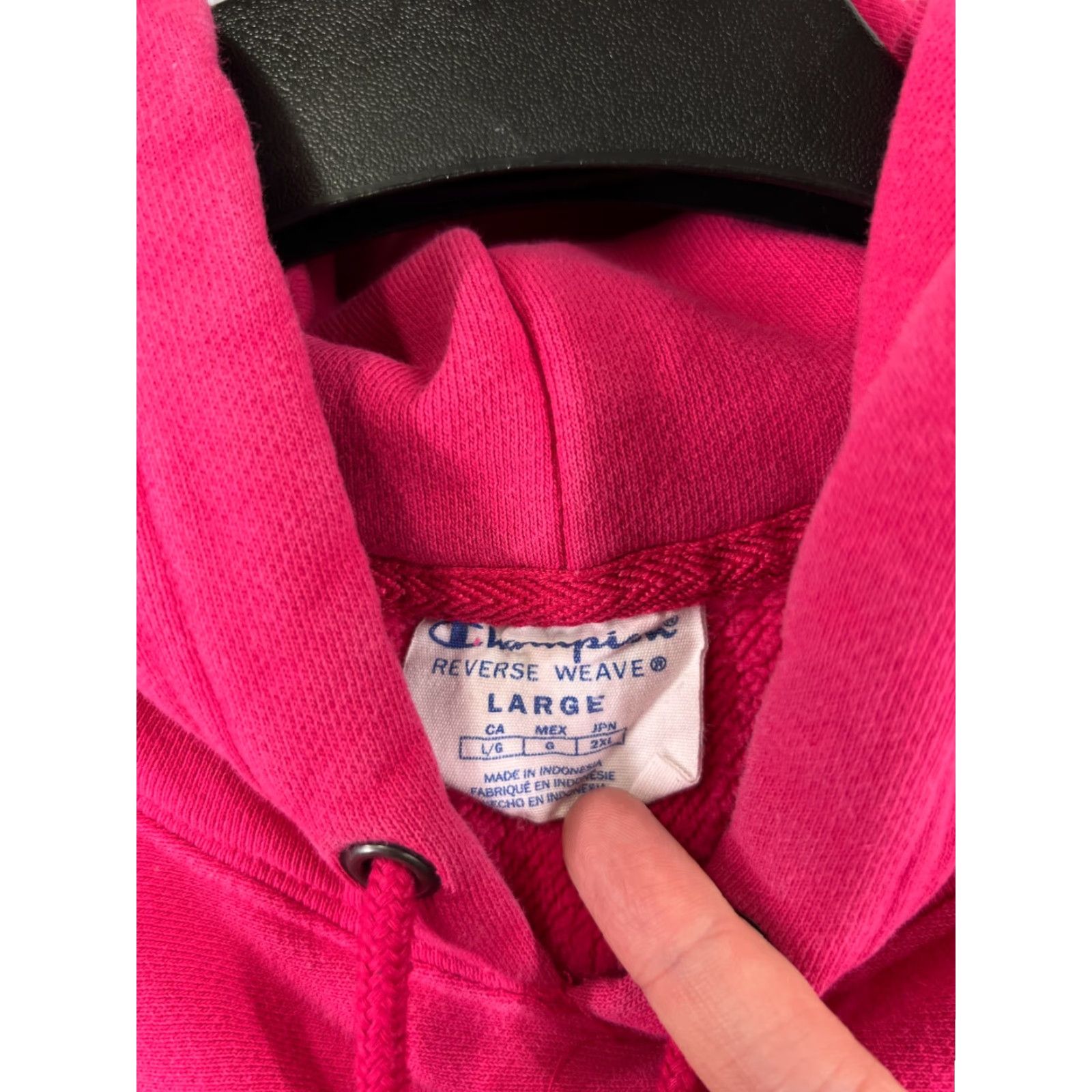 Champion Champion Hoodie Adult Medium Pink Reverse Weave Sweatshirt Pocket Size US L / EU 52-54 / 3 - 7 Thumbnail