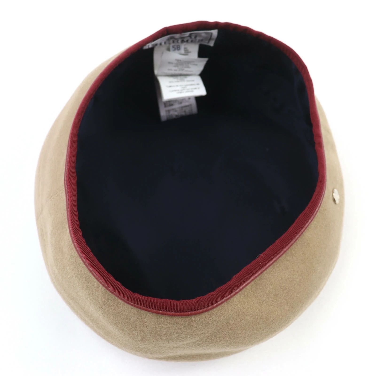 Hermes Hermes Camel Cashmere Saint Honore Serie Beret Size 58 Size ONE SIZE - 4 Thumbnail