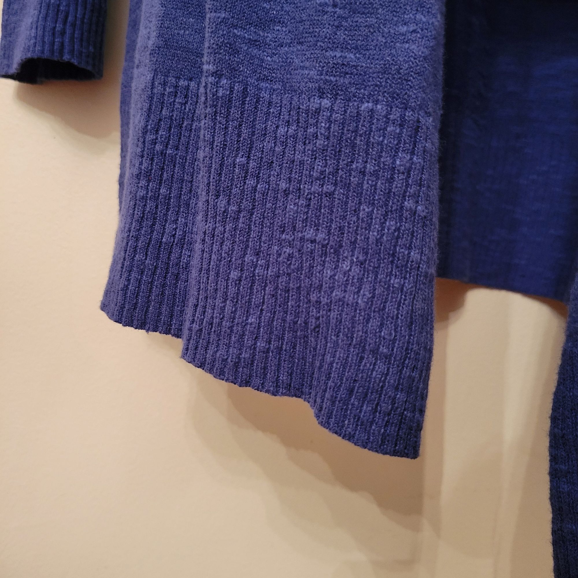 Eileen Fisher Eileen Fisher Petite S Open Front Cardigan Blue Linen Cotton Size S / US 4 / IT 40 - 5 Thumbnail