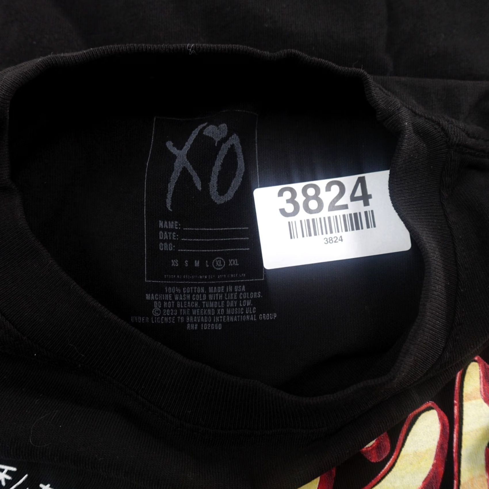 Vintage The Weeknd Shirt XL Black Kiss Land AUTHENTIC Music Band Size US XL / EU 56 / 4 - 6 Thumbnail