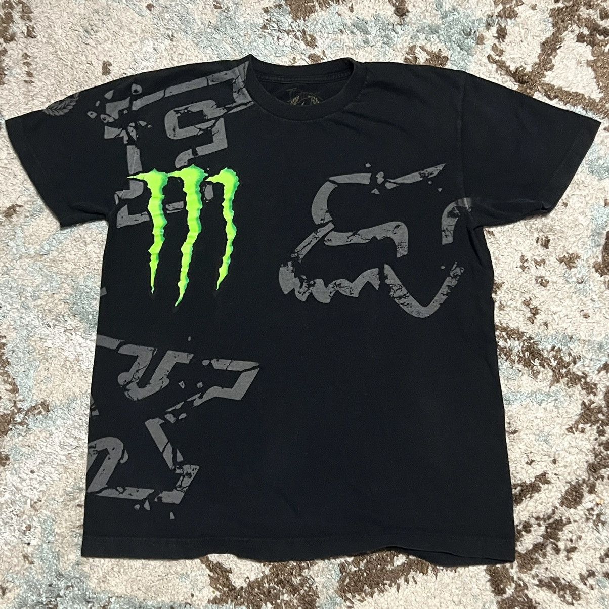 Fox Racing × Streetwear × Vintage Fox Racing Monster Energy Shirt Size ...
