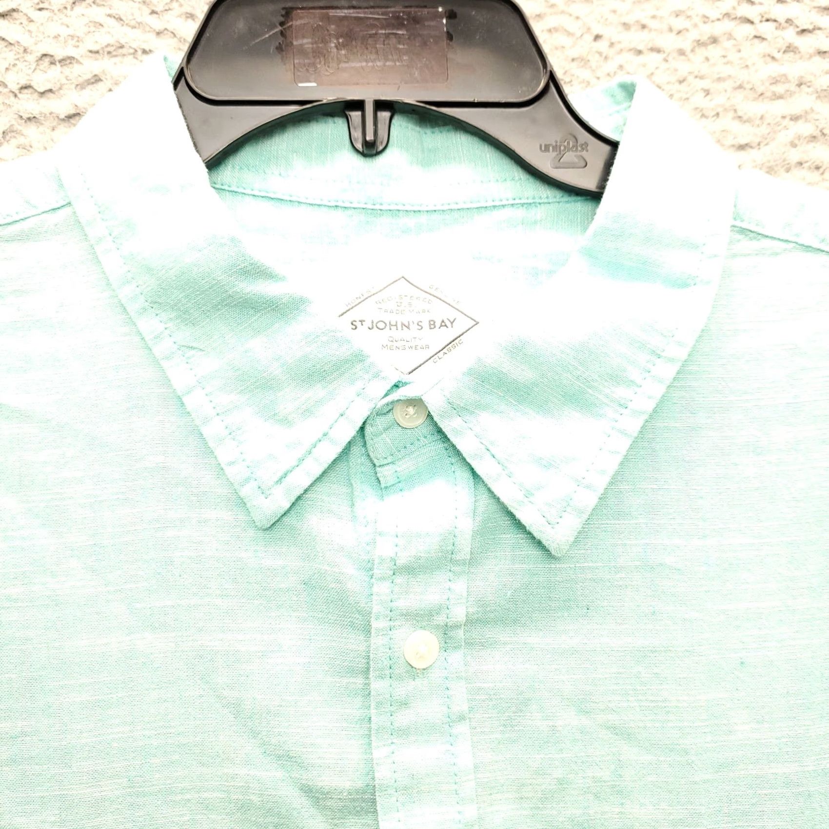 Vintage St. John's Bay Casual Shirt Mens XXL Green Classic Fit Long Sleeve Button-Up Size US XXL / EU 58 / 5 - 7 Thumbnail