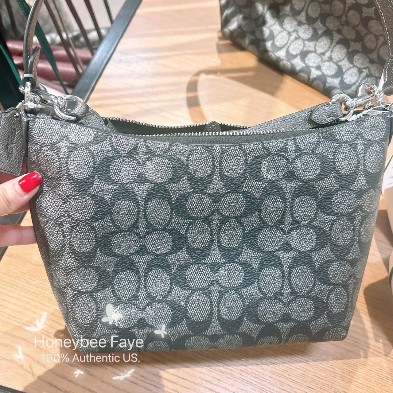 Coach Zip Top Shoulder Bag In Signature Canvas CW391 Size ONE SIZE - 4 Thumbnail