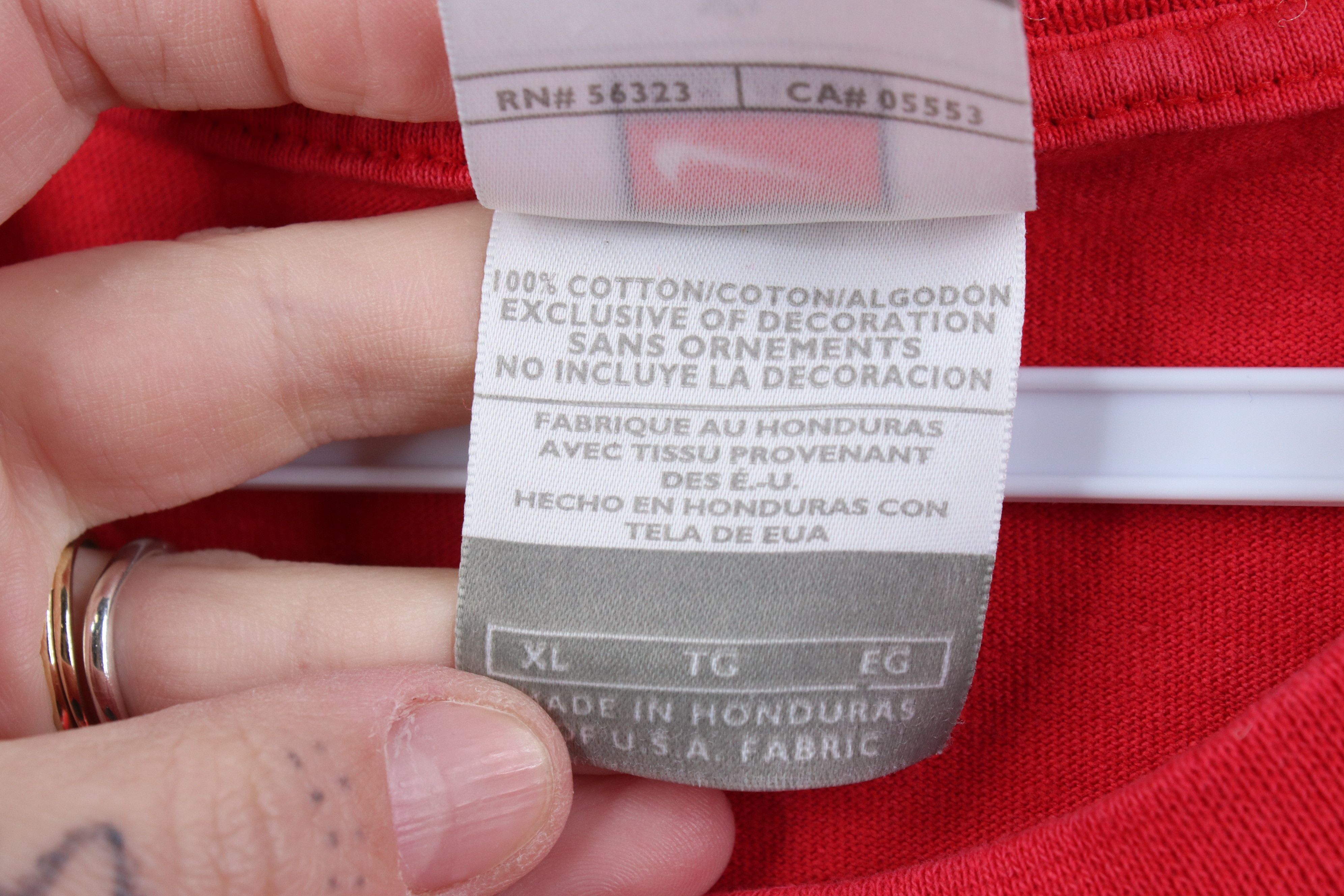 Nike Vintage Nike Center Swoosh Ohio State University T-Shirt Size US XL / EU 56 / 4 - 9 Thumbnail