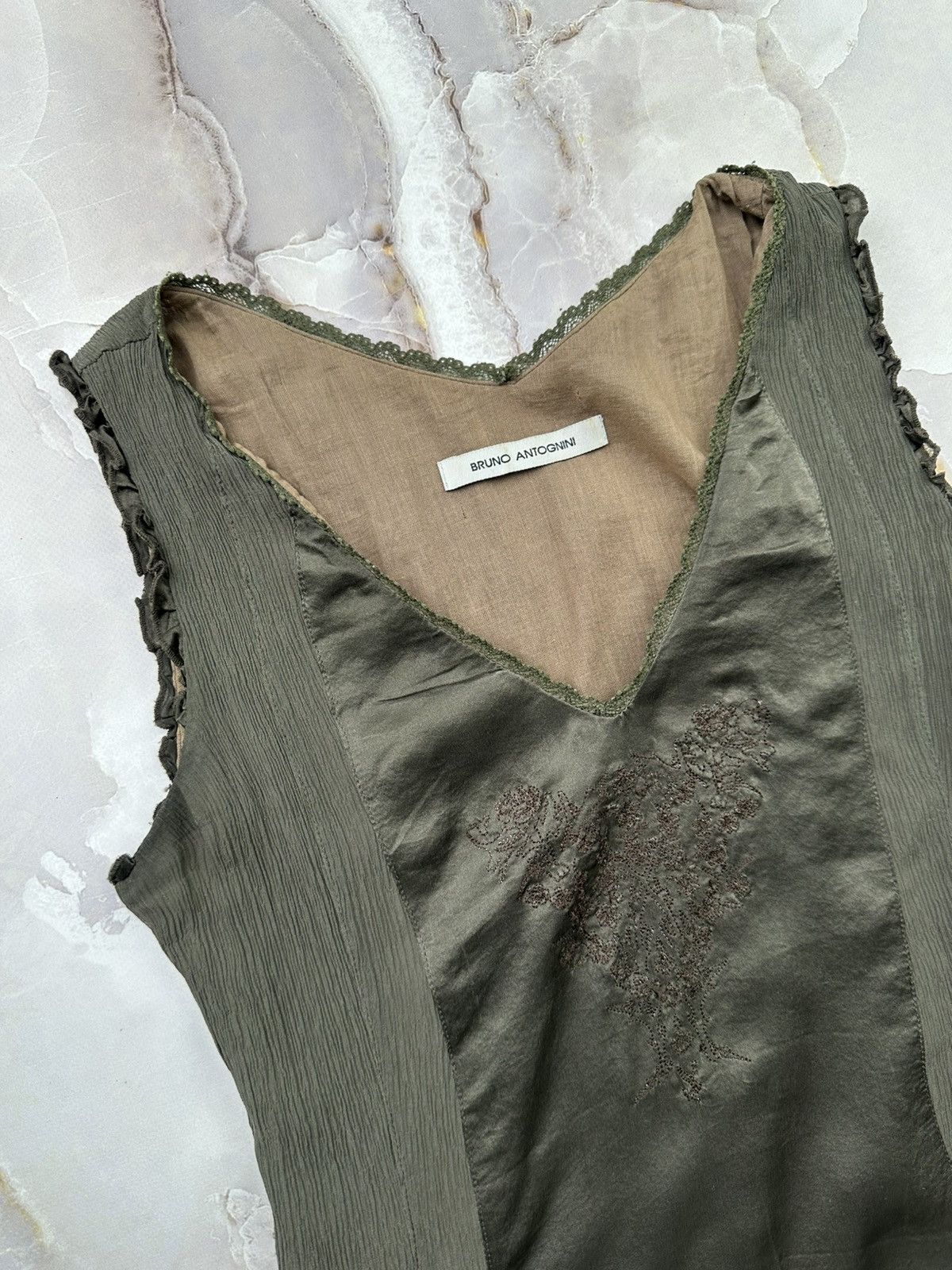 Vintage Silk Midi Dress