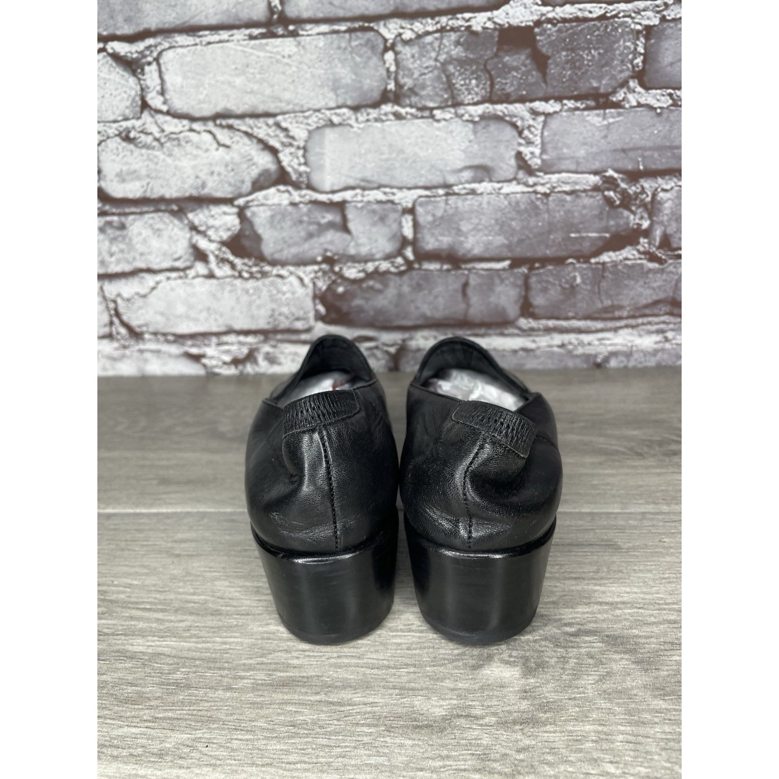 Cole Haan Cole Haan Black Leather Heel Italy Italian Loafers Shoes Wom Size US 8 / IT 38 - 5 Thumbnail