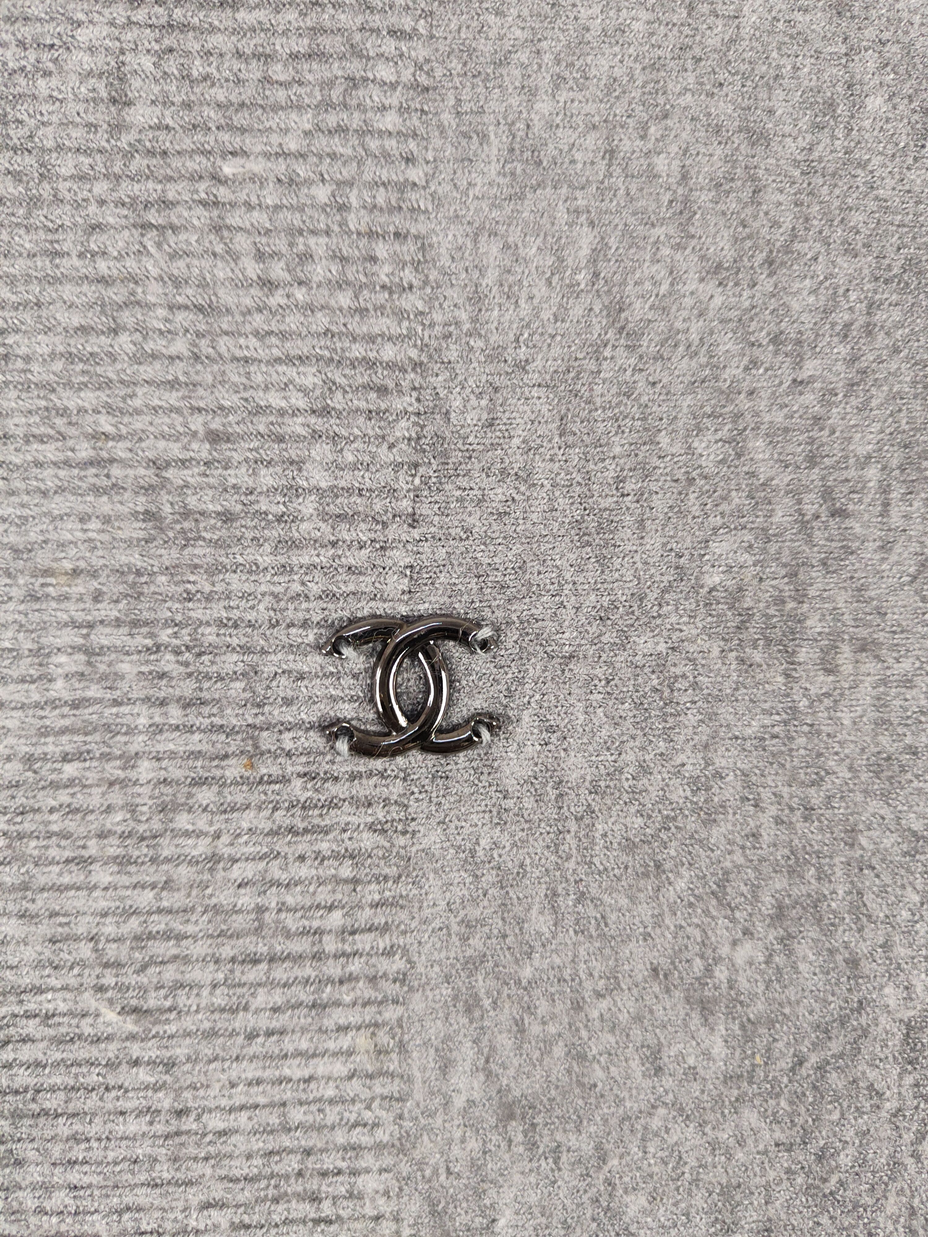 Vintage vintage Gray Blouses #W2107 Size L / US 10 / IT 46 - 3 Thumbnail