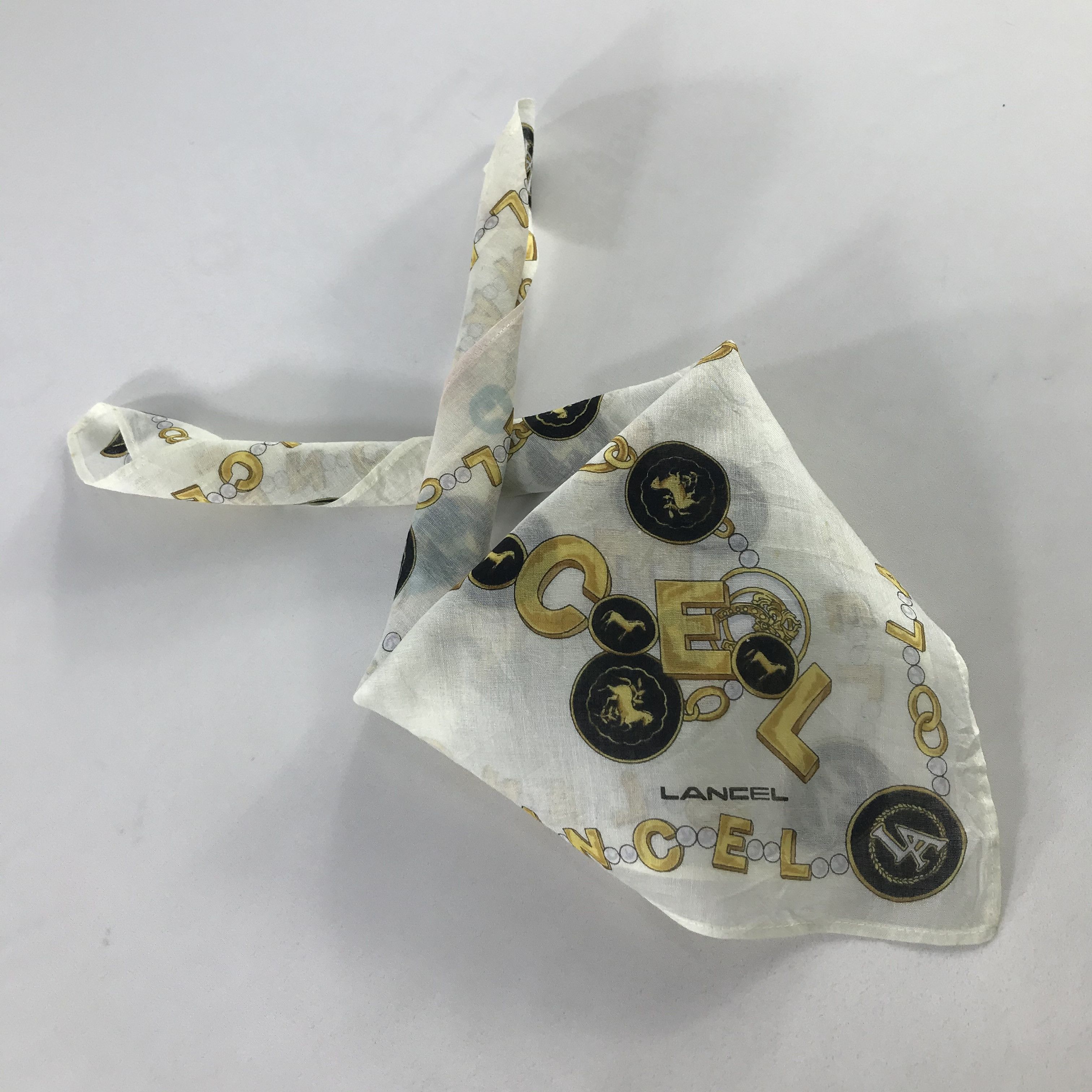 Lancel × Vintage Lancel Handkerchief / Neckerchief / Bandana Size ONE SIZE - 2 Thumbnail