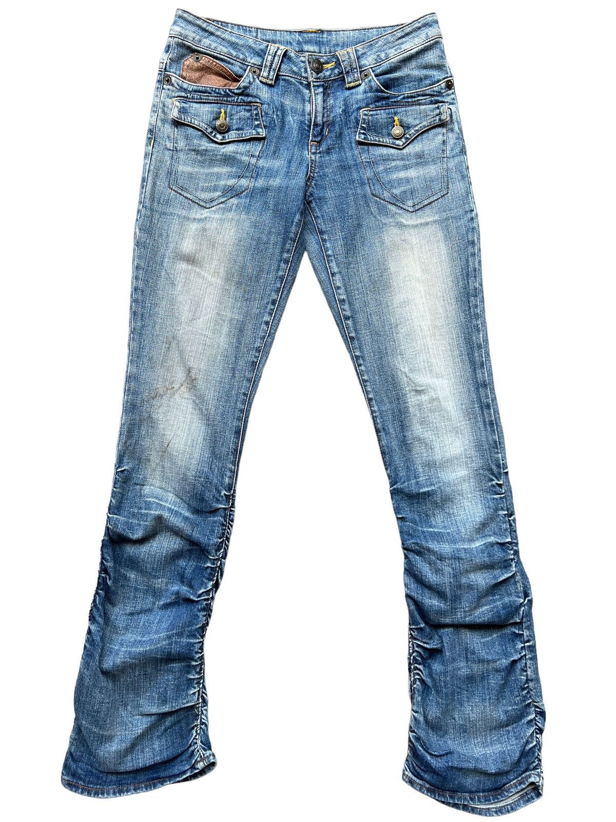 Japanese Brand Flare Japan Multipocket Boot Cut Bondage Stretch Jeans 30x31 Size 30" / US 8 / IT 44 - 2 Thumbnail