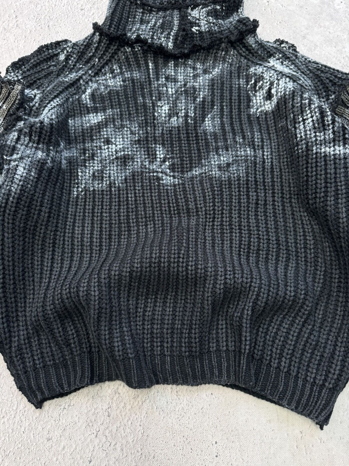 Hysteric Glamour × Japanese Brand × Vintage SALE💣💣CRAZY JUNYA WATANABE STYLE HOODED SWEATER OVERPRINT Size US L / EU 52-54 / 3 - 6 Thumbnail