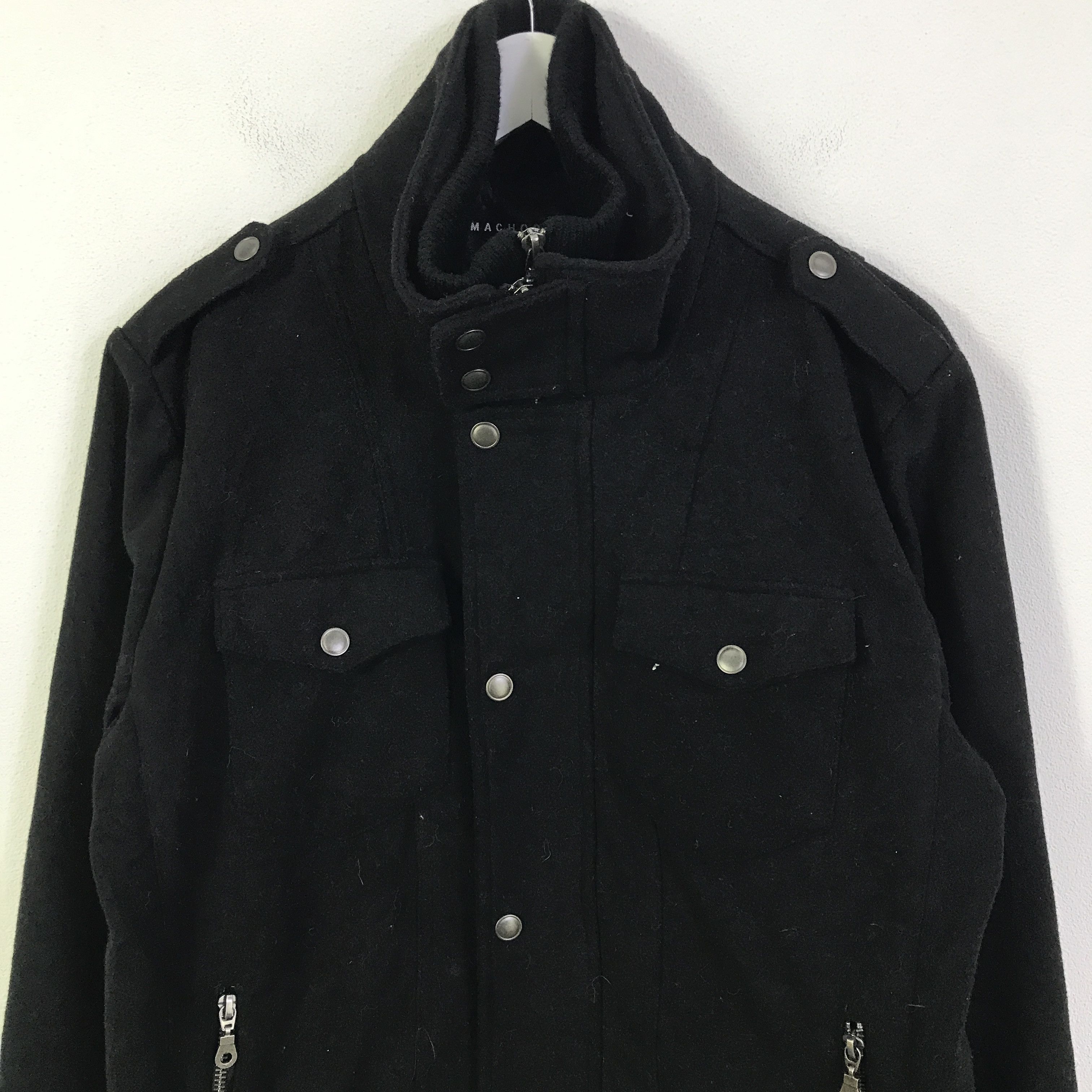 Japanese Brand Vtg machope Wool jacket K128B3 Size US L / EU 52-54 / 3 - 2 Thumbnail