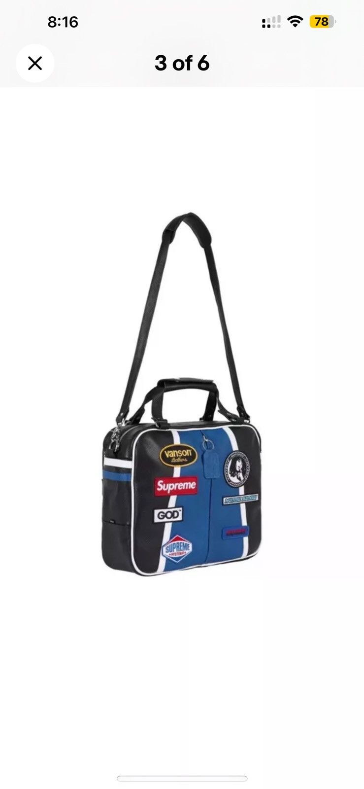 Supreme Supreme Vanson Hysteric Leather Bag Size ONE SIZE - 3 Thumbnail