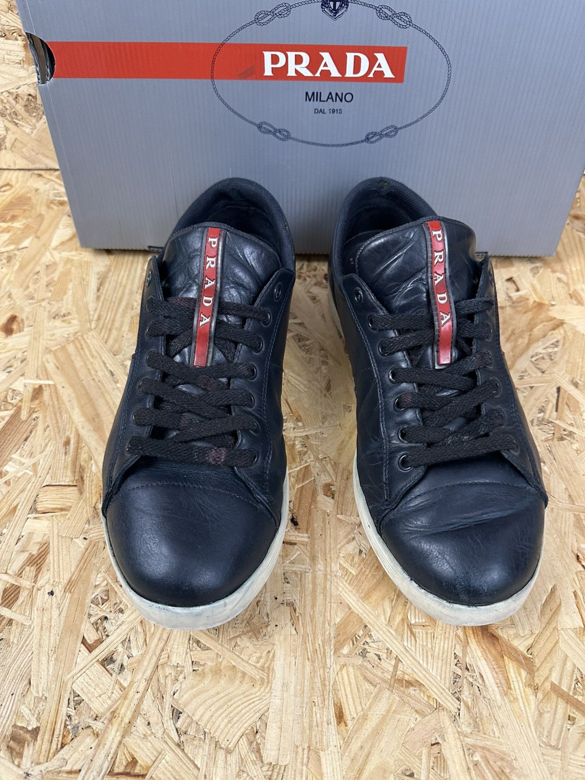 Prada Prada sneakers size 9,5 dark blue Size US 9.5 / EU 42-43 - 1 Thumbnail