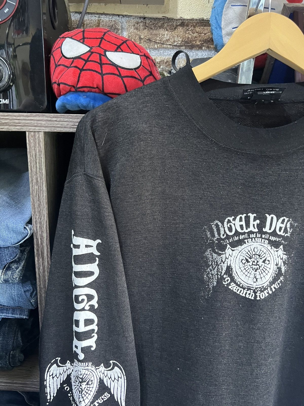 If Six Was Nine 🔥Vintage Angel Devil 9 Zenith Fortress Sweatshirt Size US M / EU 48-50 / 2 - 3 Thumbnail