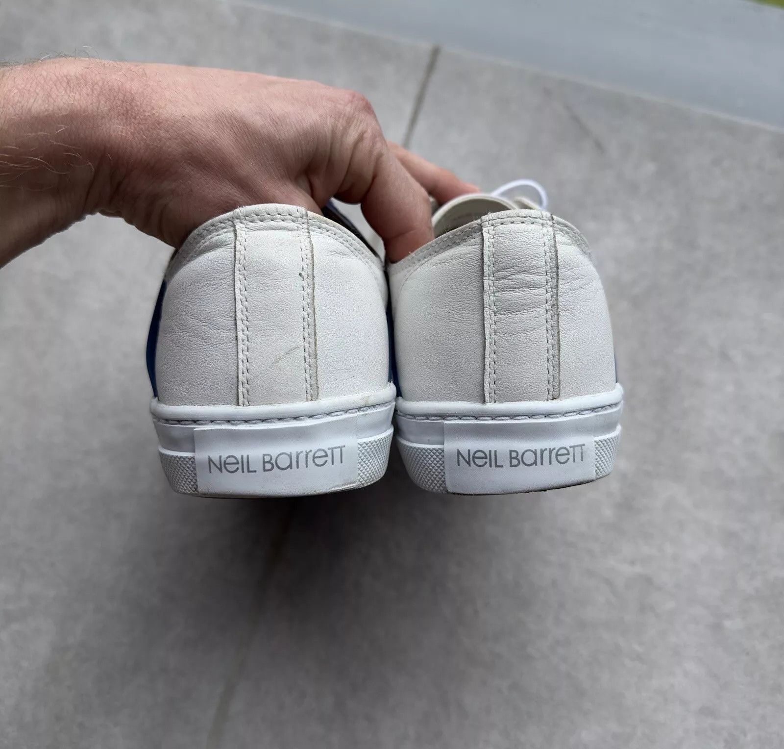 Neil Barrett NEIL BARRETT Mens Shoes Gang Trainer Sneaker Leather White Size US 8 / EU 41 - 5 Thumbnail