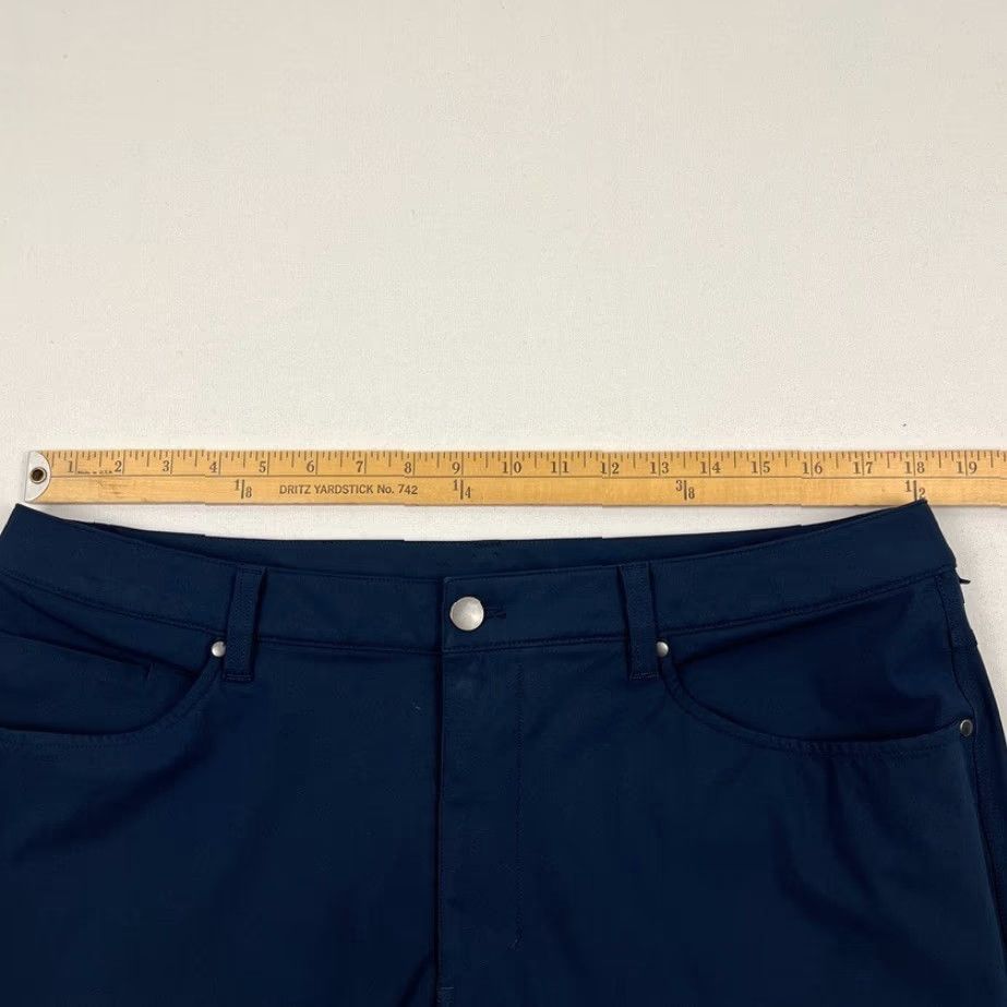 Lululemon Lululemon ABC Pants Mens 36 x 27 Blue Chino Slim Straight 5-Pocket Pockets Breathable Easy Care Size US 36 / EU 52 - 4 Thumbnail