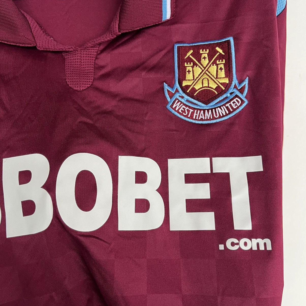 Umbro West Ham United Football Shirt 2009 2010 soccer t shirt Size US XL / EU 56 / 4 - 5 Thumbnail