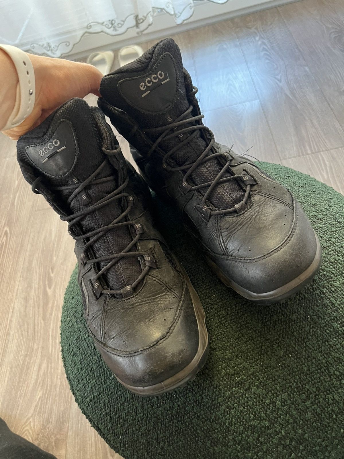 Ecco × Goretex ‼️Ecco Leather Gore-Tex GTX Waterproof Leather High Boots‼️ Size US 14 / EU 47 - 16 Thumbnail