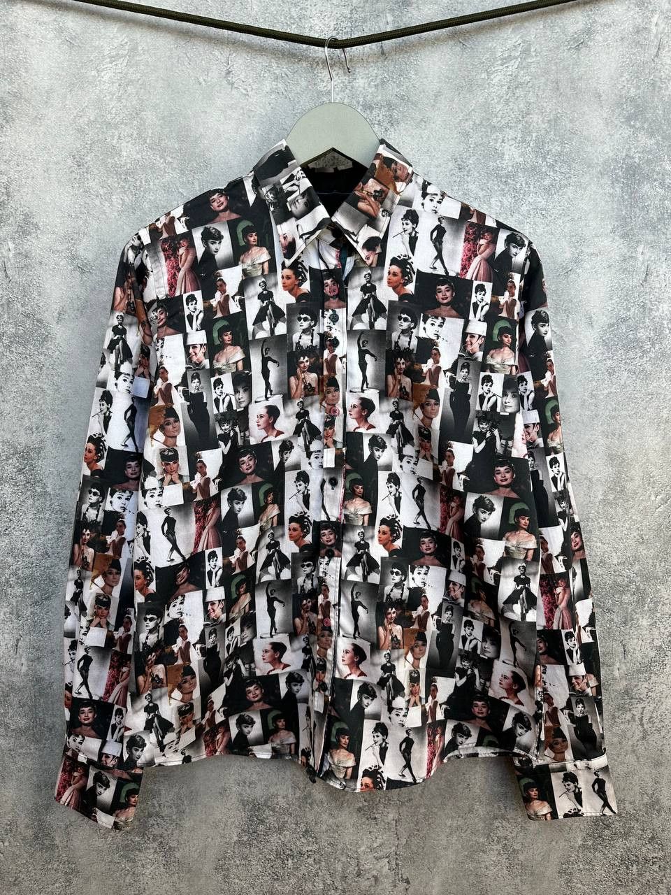 Claudio Lugli “Audrey Hepburn Collage” Shirt Iconic Print