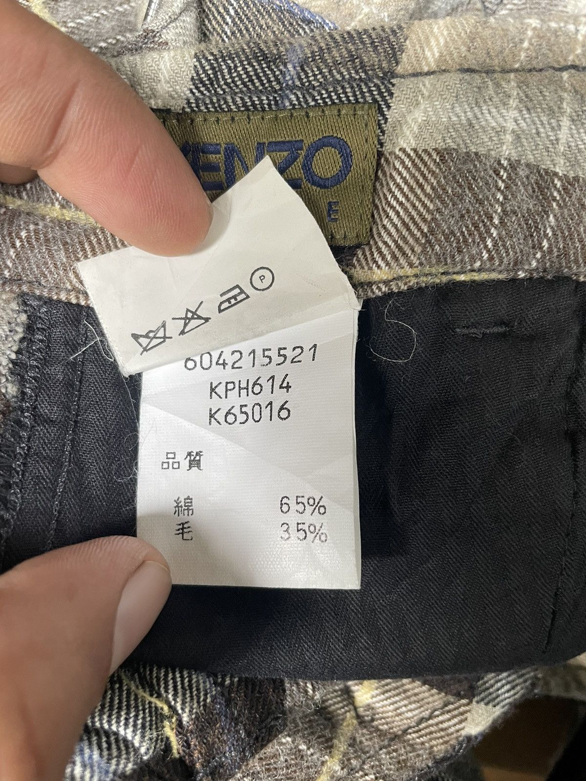 If Six Was Nine × Kenzo Kenzo Homme Checked Long Zipper Back Side Pants Size US 38 / EU 54 - 20 Thumbnail