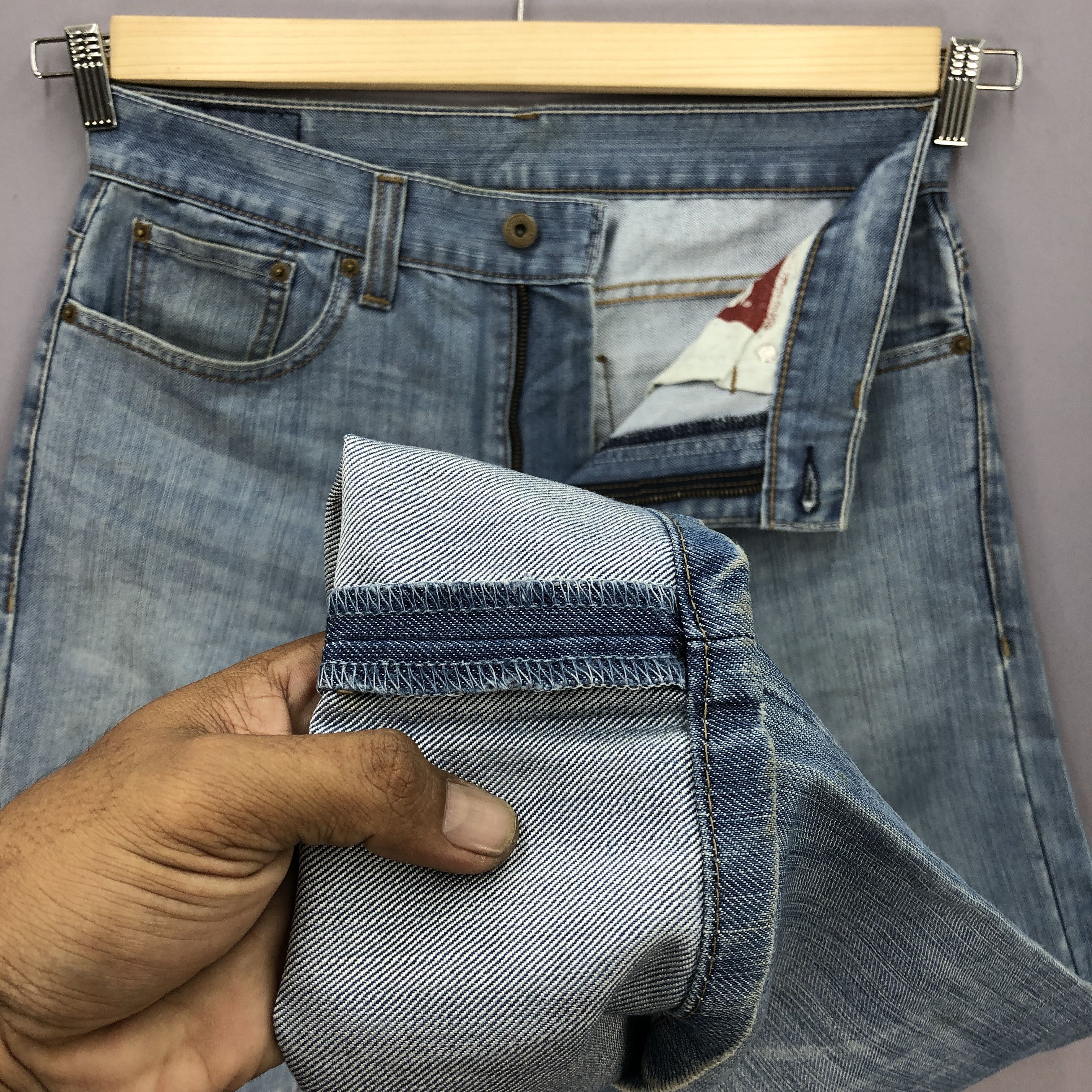 Jean Vintage Levis Faded Jeans Levi's 511 Light Wash Denim Size US 32 / EU 48 - 8 Thumbnail