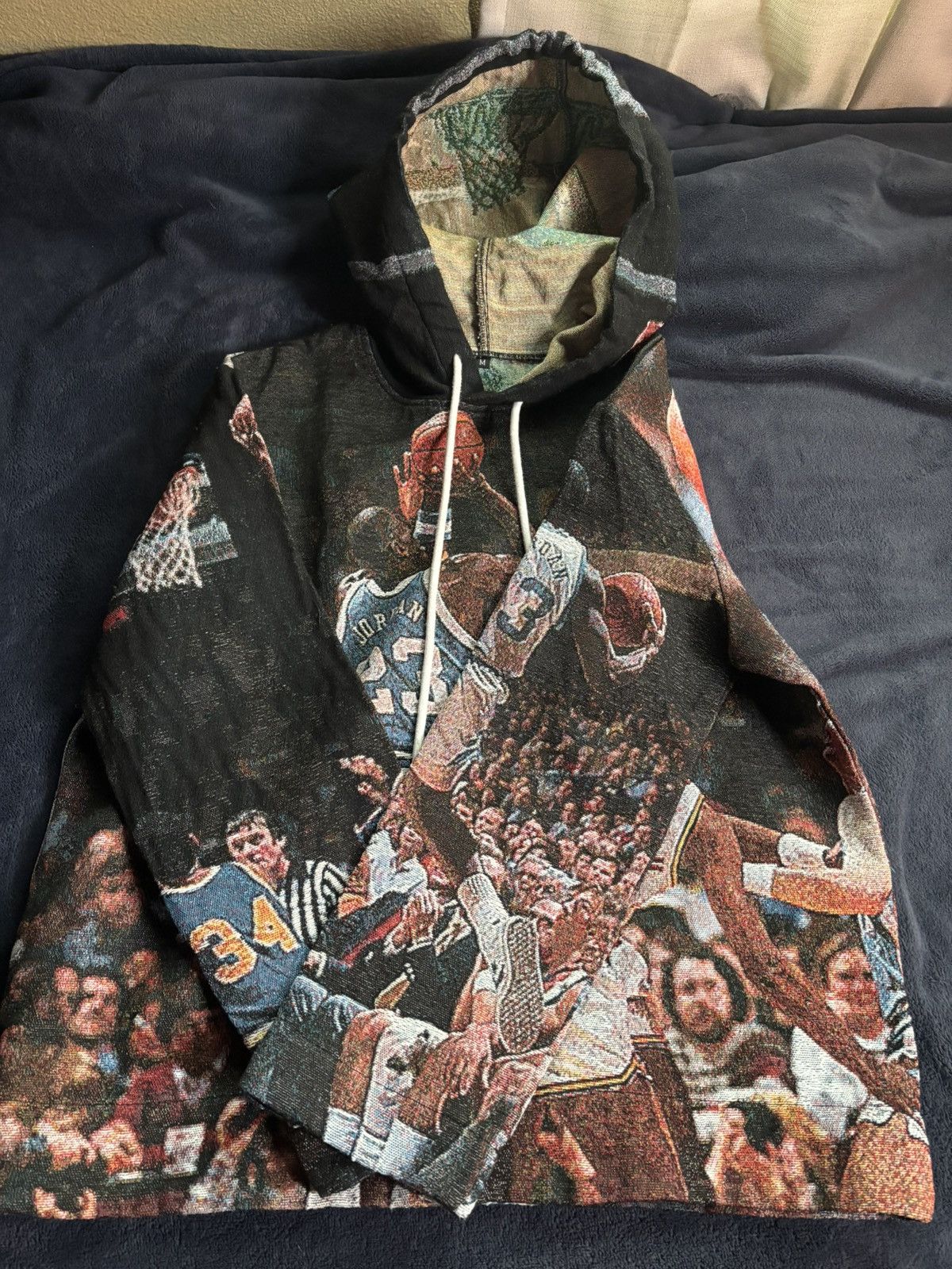 Other tapestry UNC jordan hoodie Size US M / EU 48-50 / 2 - 2 Thumbnail