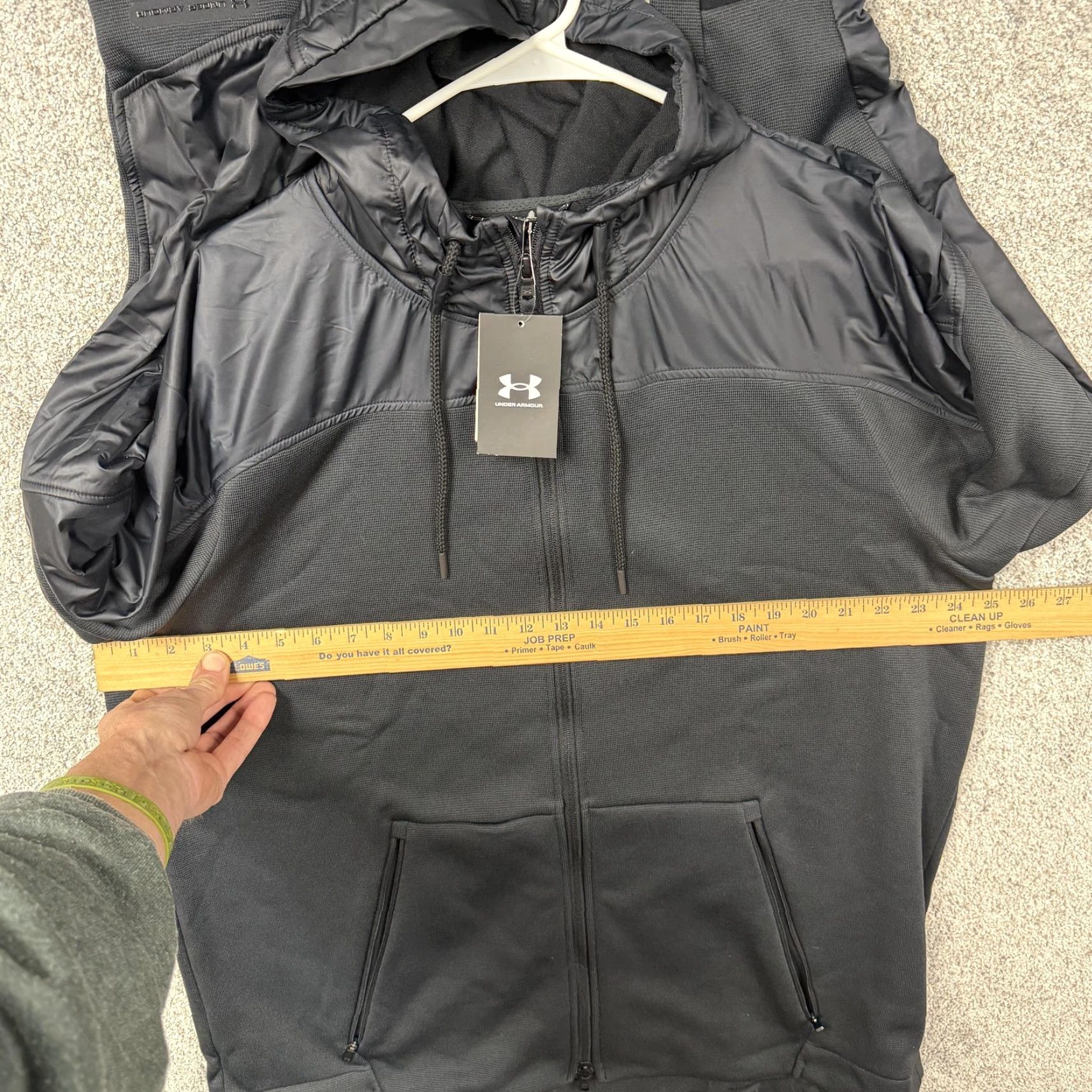 Under Armour Under Armour Unstoppable ColdGear Swacket Jacket Mens 2XL Black Hooded NWT Size US XXL / EU 58 / 5 - 7 Thumbnail