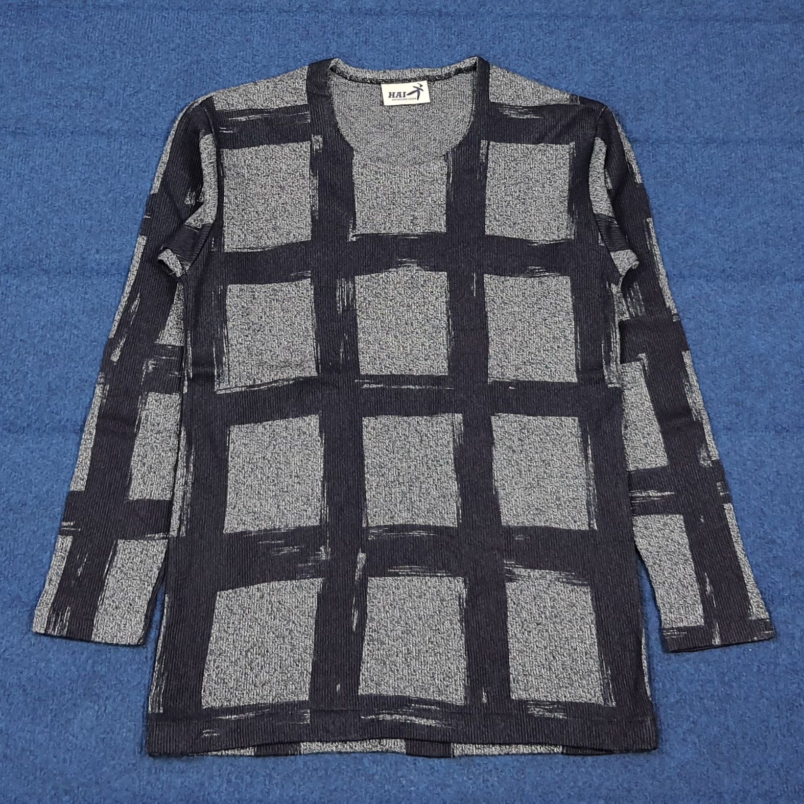 Hai Sporting Gear Vintage HAI Sporting Gear Blend Knit Textured Plaid C294N54 Size S / US 4 / IT 40 - 1 Thumbnail