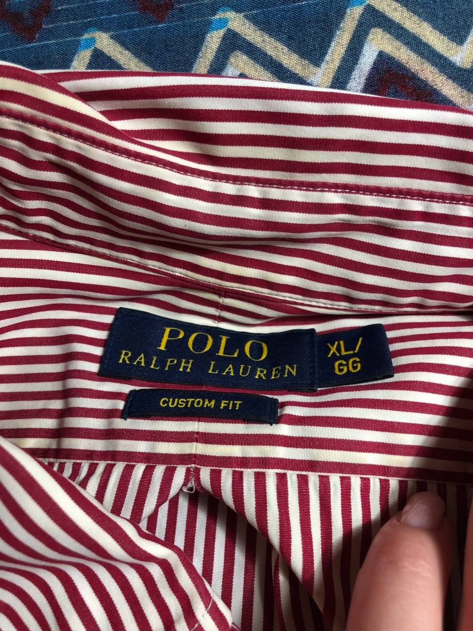 Polo Ralph Lauren Vintage Y2K shirt striped logo Polo Ralph Lauren custom fit Size US XL / EU 56 / 4 - 2 Thumbnail