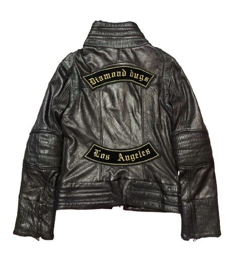 Tornado Mart Diamond Dogs x Cosa Nostra Cyberpunk Cropped Leather Biker Size US S / EU 44-46 / 1 - 1 Thumbnail