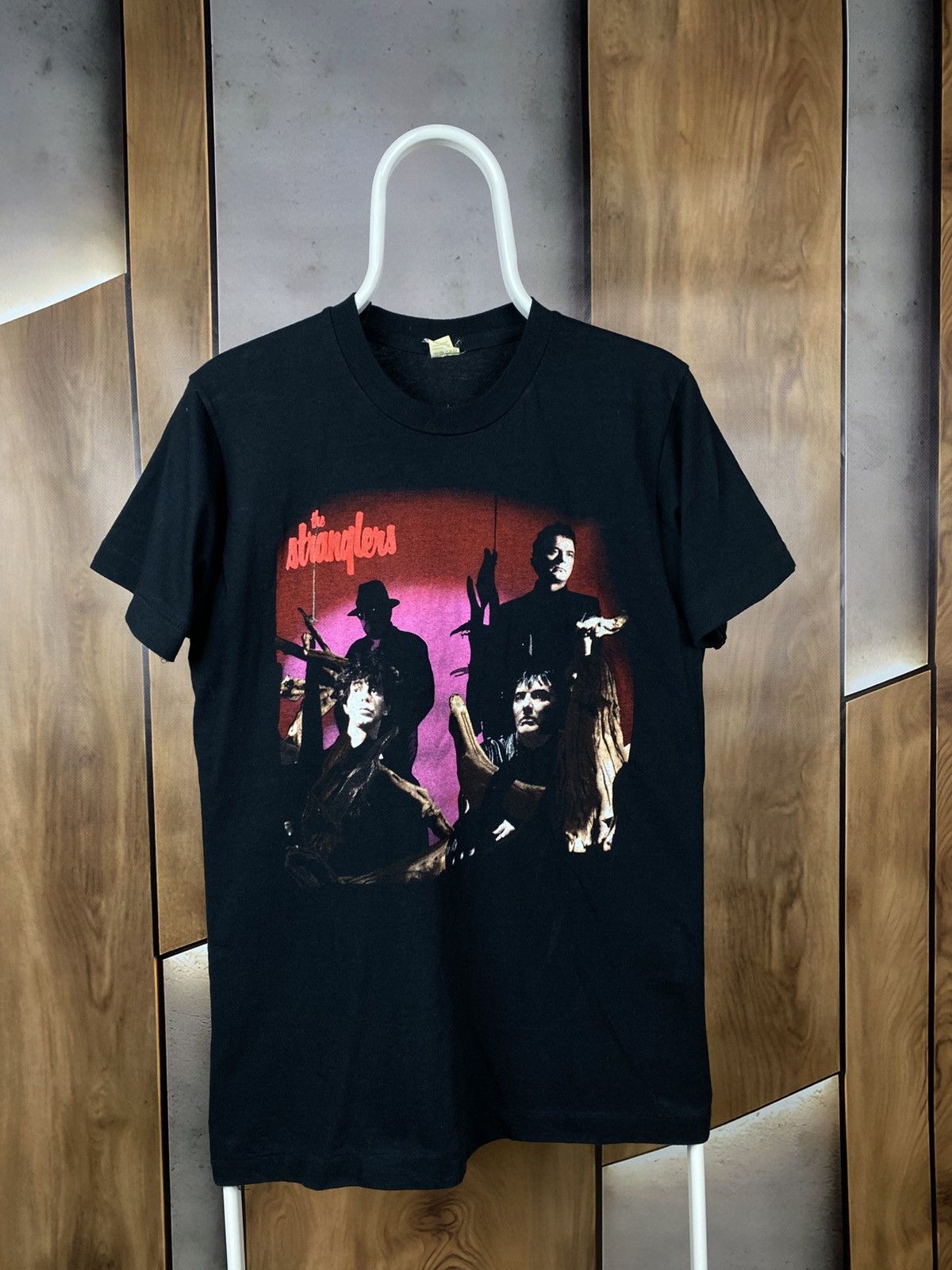 Band Tees 🎸Vintage 80s T-Shirt The Stranglers British Punk Rock Tee🎸 Size US L / EU 52-54 / 3 - 1 Thumbnail