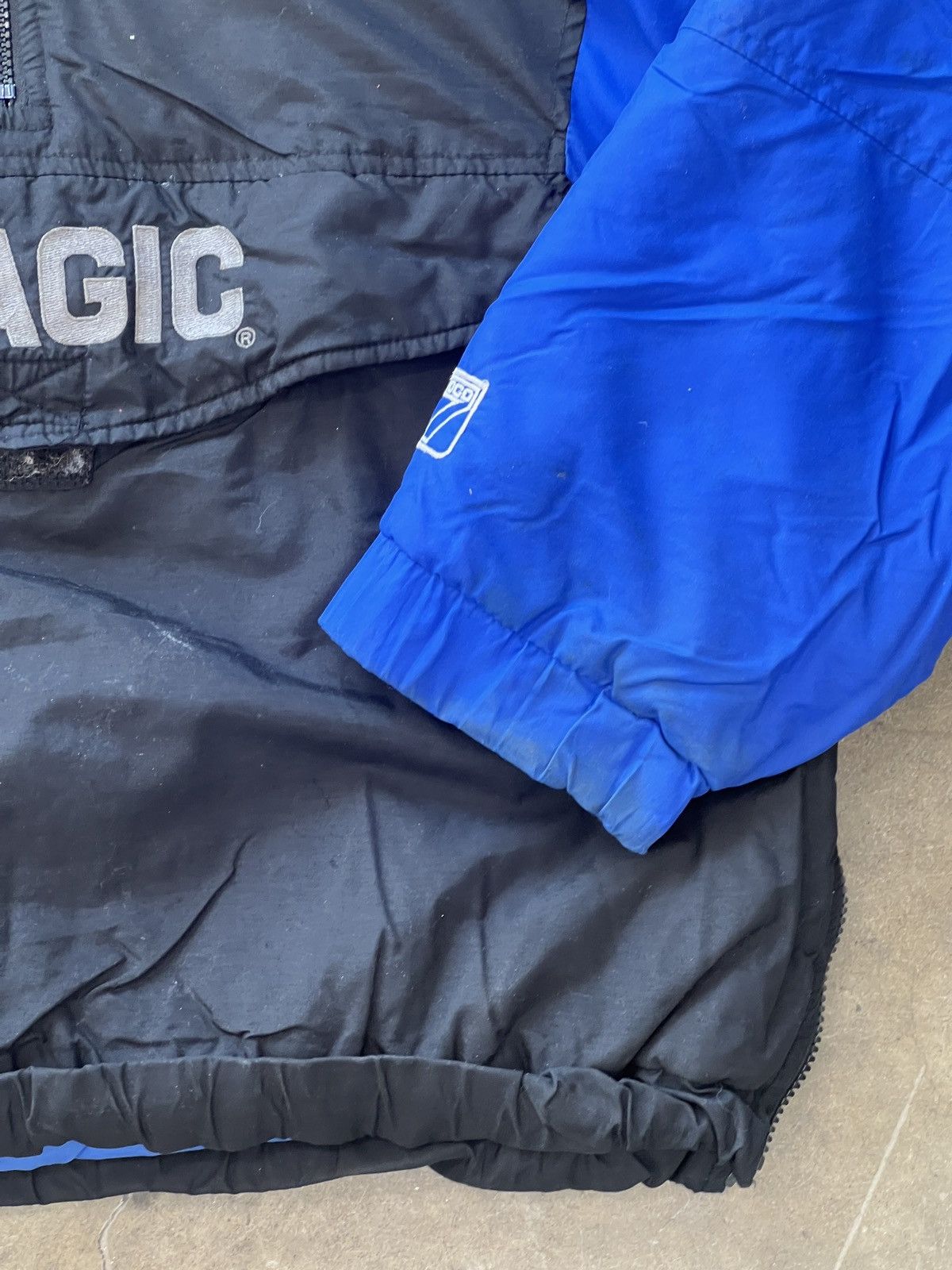 NBA × Vintage Vintage 90s Orlando Magic Logo 7 Quater Zip Up Jacket XL Size US XL / EU 56 / 4 - 7 Thumbnail
